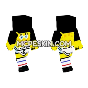 Spongebob Squarepants In Underwear Minecraft Bedrock skin