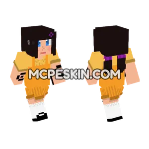Squid Game Doll Skin Minecraft Bedrock skin