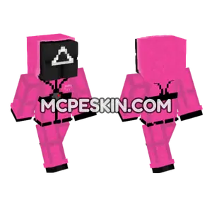 Squid Game Guard Triangle Minecraft Bedrock skin