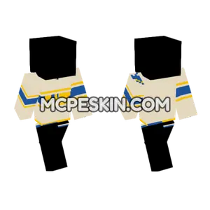 St Louis Blues Jersey Minecraft Bedrock skin
