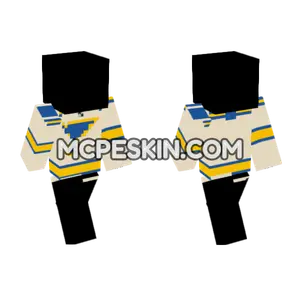 St Louis Blues Jersey Minecraft Bedrock skin