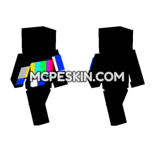 Static Screen Skin Minecraft Bedrock skin