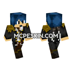 StefMagnifico Blue Jacket Minecraft Bedrock skin