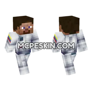 Steve Astronaut Minecraft Bedrock skin