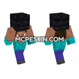 Steve Black Wool Minecraft Bedrock skin