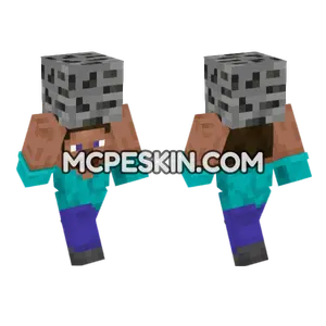 Steve Coal Ore Minecraft Bedrock skin