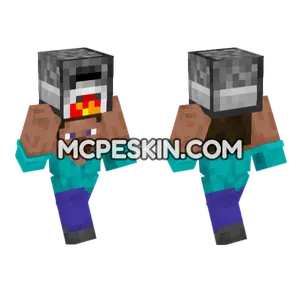 Steve Furnace Minecraft Bedrock skin