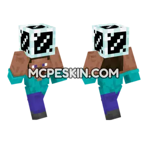 Steve Glass Minecraft Bedrock skin