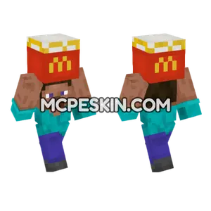 Steve Happy Meal Minecraft Bedrock skin