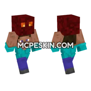 Steve Magma Cube Minecraft Bedrock skin