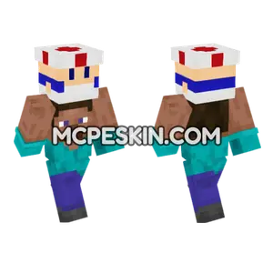 Steve Mushroom Minecraft Bedrock skin
