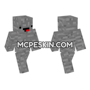 Stone Noob Minecraft Bedrock skin