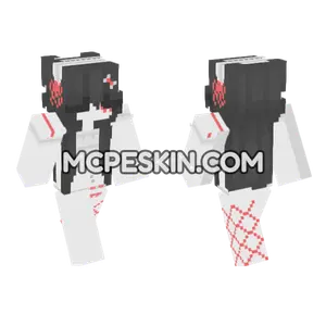Strawberry Gray Minecraft Bedrock skin