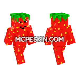 Strawberry Skin Minecraft Bedrock skin