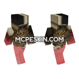Striped Cat Outfit Minecraft Bedrock skin
