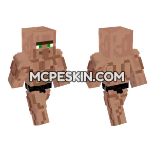 Strong Villager Minecraft Bedrock skin