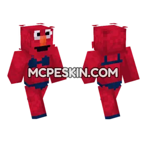 Summer Elmo Minecraft Bedrock skin