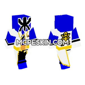 Super Shinken Blue Minecraft Bedrock skin