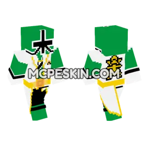 Super Shinken Green Minecraft Bedrock skin