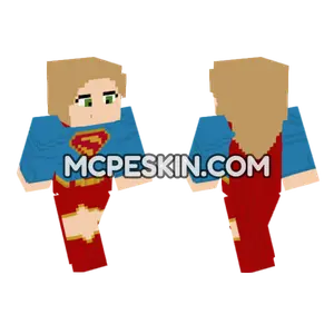 Supergirl Movie Skin Minecraft Bedrock skin