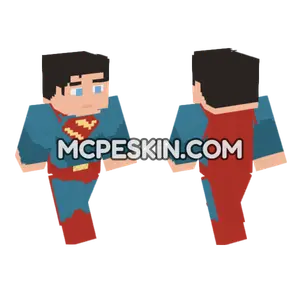Superman My Adventures Superman Minecraft Bedrock skin
