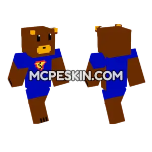 Superman Superbear Minecraft Bedrock skin