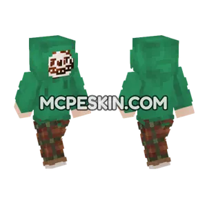 Survid Actualized Green Minecraft Bedrock skin