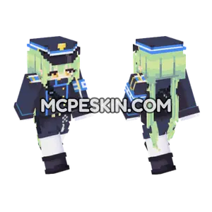 Tachibana Nozomi Blue Archive Minecraft Bedrock skin