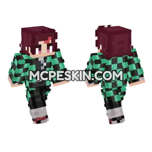 Tanjiro Minecraft Bedrock skin