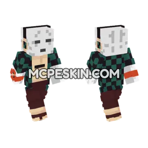 Tanjiro Kamado Minecraft Bedrock skin