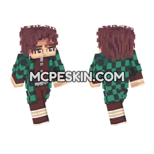 Tanjiro Kamado Skin Minecraft Bedrock skin