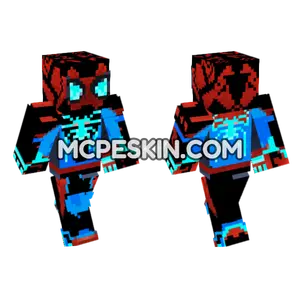 Techno Spider Minecraft Bedrock skin