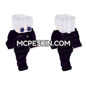 Teen Gojo Satoru Minecraft Bedrock skin