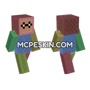 Template Slim Minecraft Bedrock skin