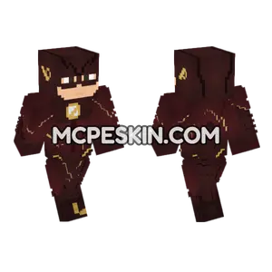 The Flash CW Season 2 Minecraft Bedrock skin