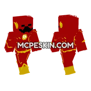 The Flash CW Suit Minecraft Bedrock skin