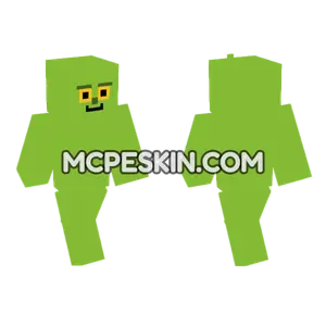 The Grinch Jim Carrey V2 Minecraft Bedrock skin