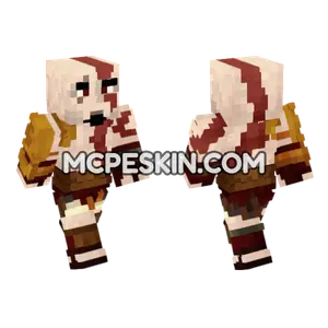 Theg0dofwar Kratos Skin Minecraft Bedrock skin