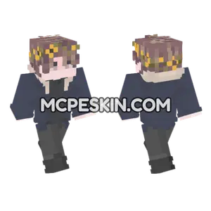 Theodore With Flowers Minecraft Bedrock skin