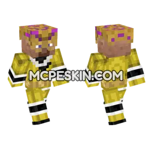 Tideus Yellow Outfit Minecraft Bedrock skin