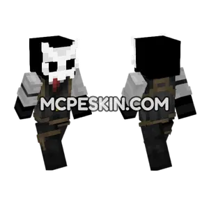 Tiktok Black Suit Minecraft Bedrock skin
