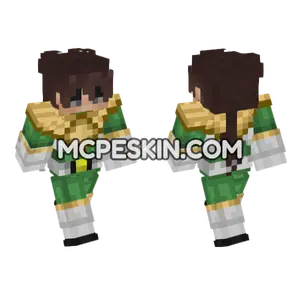 Tommy Green Armor Minecraft Bedrock skin