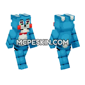 Toy Bonnie Five Nights At Freddy's Minecraft Bedrock skin