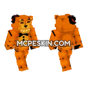 Toy Freddy 1987 Halloween Minecraft Bedrock skin