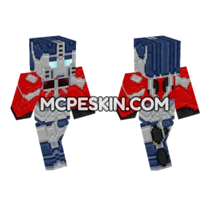 Transformers Prime Optimus Prime Minecraft Bedrock skin