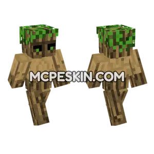 Tree Man Minecraft Bedrock skin