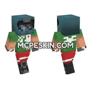Trials Rider Minecraft Bedrock skin