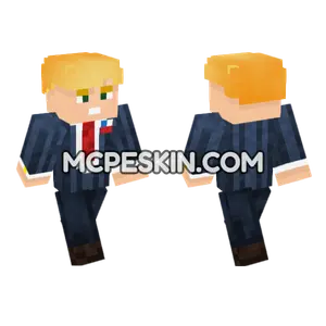 Trump Skin Minecraft Bedrock skin