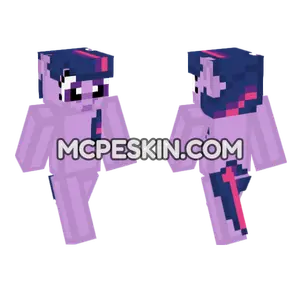 Twilight Sparkle Minecraft Bedrock skin