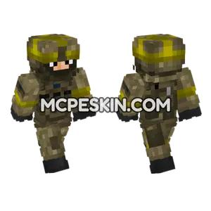 Ukrainian Army Assault Troop Minecraft Bedrock skin